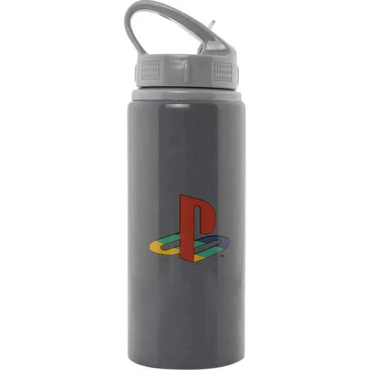 GB Eye Ltd Trinkflasche, Playstation, Button, Aluminium, mehrfarbig, 7,2 x 7,2 x 21,7 cm