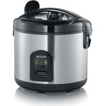 Severin RK 2425 Reiskocher mit Koch- und Warmhaltefunktion, 3 L Volumen, 650 W, Inkl. Messbecher und Reislöffel