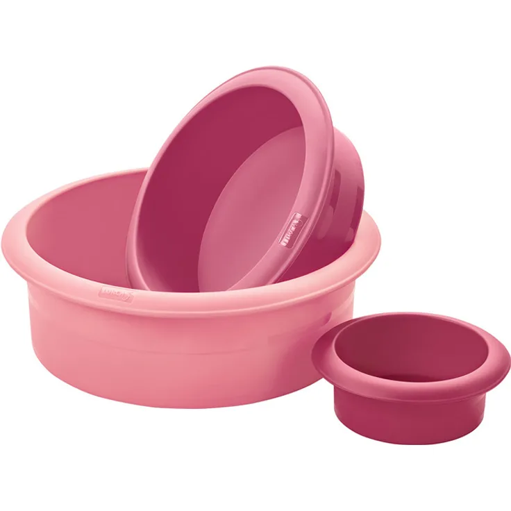 Lurch FlexiForm Tortenformen 3-er Set, 9, 15 und 20,5 cm, Silikon, mehrfarbig, 25 x 25 x 8.5 cm