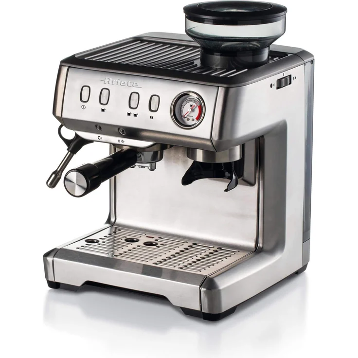 Ariete 1313 Espresso-Vollautomat mit Kaffeemühle für Körner, Staub und ESE, Milchkännchen, Milchkännchen, 1 und 2 Tassen, 1600 W, 2 Liter, 15, Edelstahl – Bild 1