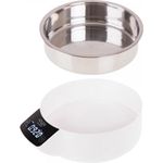 Adler AD 3166 Küchenwaage mit Schüssel Schale Edelstahl Digital Display beleuchtet