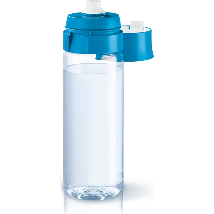 BRITA fill&go Vital Wasserfilter-Flasche, Praktische Trinkflasche mit Wasserfilter für unterwegs aus BPA-freiem Kunststoff, blau – Bild 2