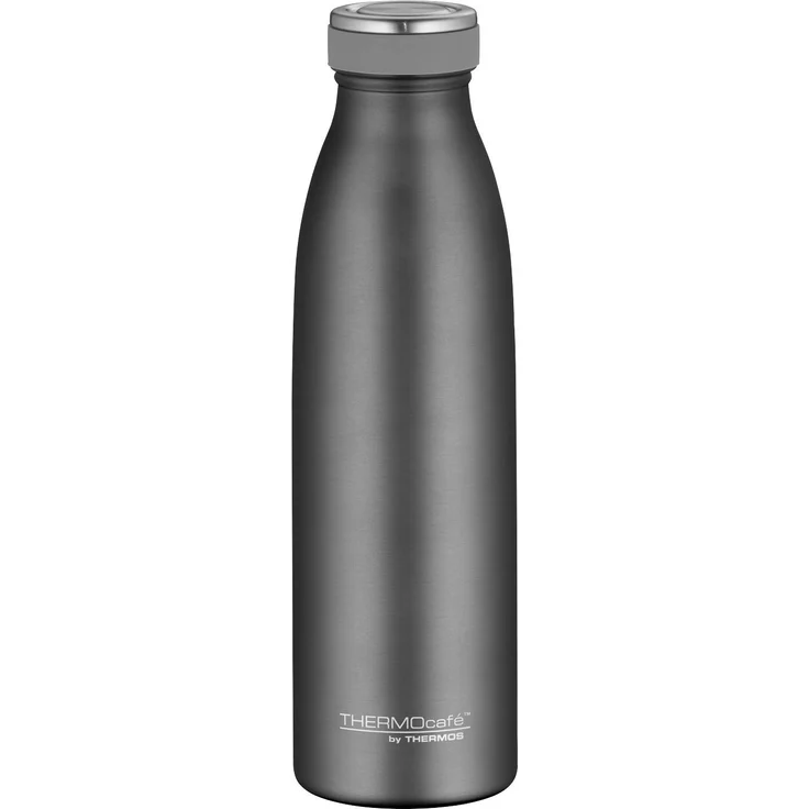 ThermoCafé by THERMOS 4067.234.050 Thermosflasche TC Bottle , Edelstahl Cool Grey 0,5 Liter, 12 Stunden heiß, 24 Stunden kalt, BPA-Free – Bild 1