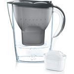 BRITA Wasserfilter Marella graphitgrau inkl. 1 MAXTRA+ Filterkartusche – BRITA Filter zur Reduzierung von Kalk, Chlor & geschmacksstörenden Stoffen im Wasser 