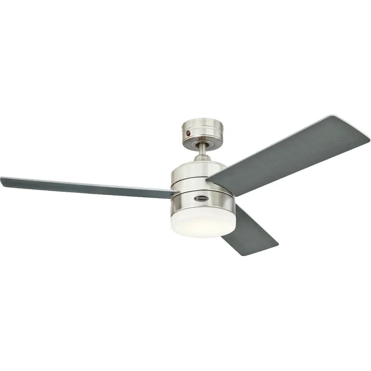 Westinghouse Lighting Westinghouse Alta Vista 7205440 Deckenventilator,A+, Metall, 17 W, edelstahl, 122 x 122 x 35 cm – Bild 1