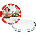 IBILI Quicheform Kristall 28x3,5 cm aus Glas, transparent, 28 x 3.5 x 6 cm