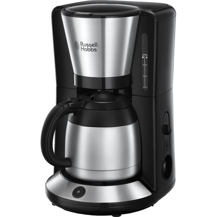 Russell Hobbs Kaffeemaschine Adventure Edelstahl, Thermokanne bis zu 8 Tassen, 1,0l, Abschaltautomatik, Tropf-Stopp, 1100W, Filterkaffeemaschine 24020-56