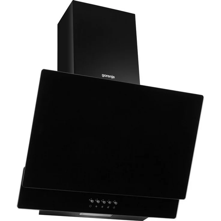 Gorenje Essential WHI629EB, Motorhaube, Kamin abgewinkelt, Breite: 60 cm, Tiefe: 33.5 cm, Absaugung und Rückführung (mit zusätzlichem Rückführungsset), mit internem Motor, Schwarz – Bild 6