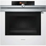 Siemens HM676G0W1, Backofen mit Mikrowelle, Einbaugerät, elektrisch, Volumen 67 l, Breite 59,5 cm, pyrolytische Selbstreinigung, Touch-Control, weiß