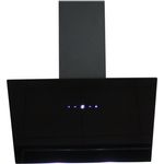 Prokira DH60 GB-02 de Luxe, Motorhaube, Kamin abgewinkelt, Breite: 59,5 cm, Tiefe: 38,5 cm, Abzug & Umluft, Schwarz