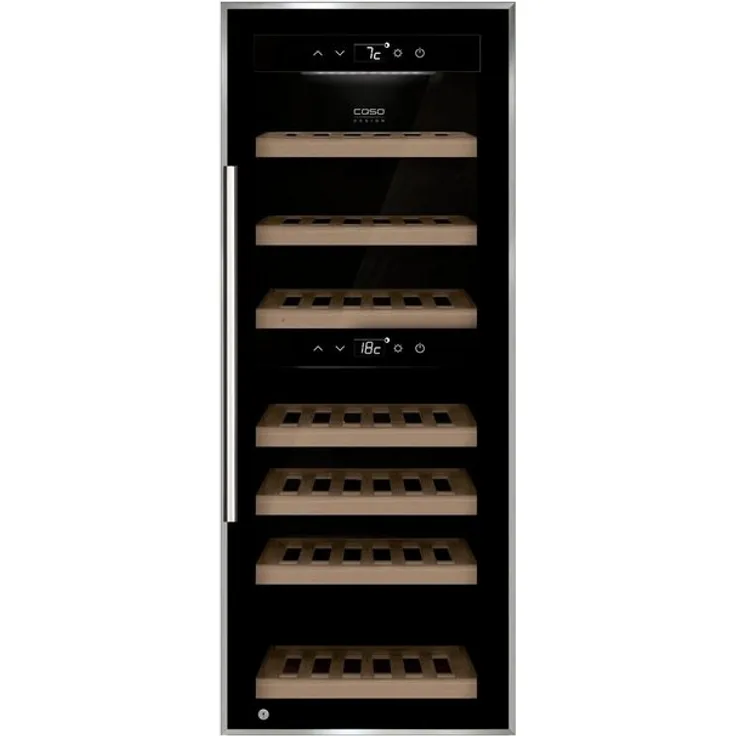 Caso Winecomfort 38 black Weinkühlschrank für 38 Flaschen - Schwarz