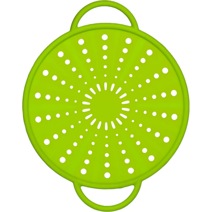 Emsa 514556 Spritzschutz, Ø 21 cm, Silikon, Grün, Smart Kitchen – Bild 1