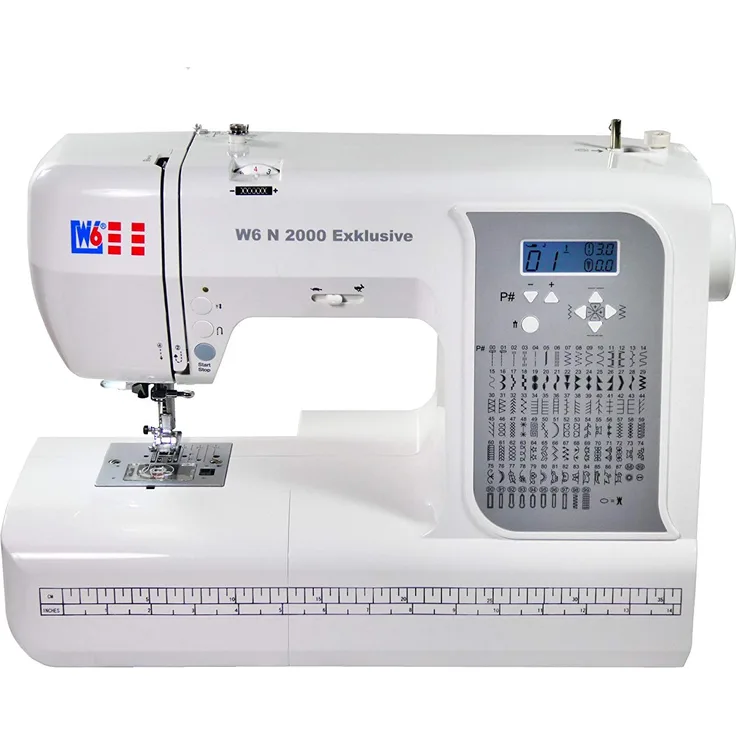 W6 N 2000 Exklusive  Nähmaschine, weiß
