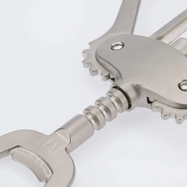 Westmark Hebelkorkenzieher mit Kapselheber, Stahl-Zink-Druckguss, Fino, Edelmattiert, 61605580 – Bild 5