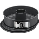 Kaiser La Forme Plus Springform, 28 cm rund, 2 Böden, Flach- und Rohrboden, runde Backform, SafeClick-Verschluss, leboden, antihaftbeschichtet, schnittfest, auslaufsicher