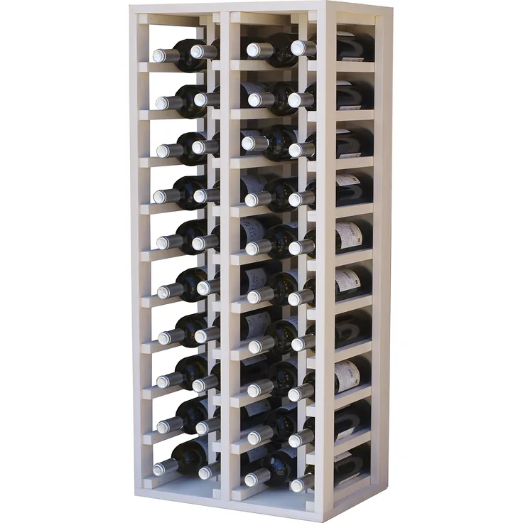 Expovinalia 4[, Kapazität 40Flaschen Weinregal, Holz, Weiß, 105x 44x 32cm