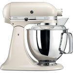 KitchenAid Artisan 5KSM175PSELT Küchenmaschine mit Direktantrieb, 300W, 4,8L Edelstahlschüssel, baiser, Serie: 5KSM175PS