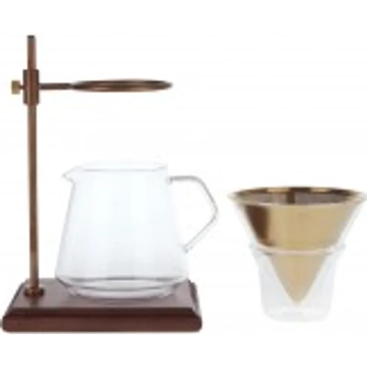 Kinto Handfilter Kaffee Set gold 2 Tassen