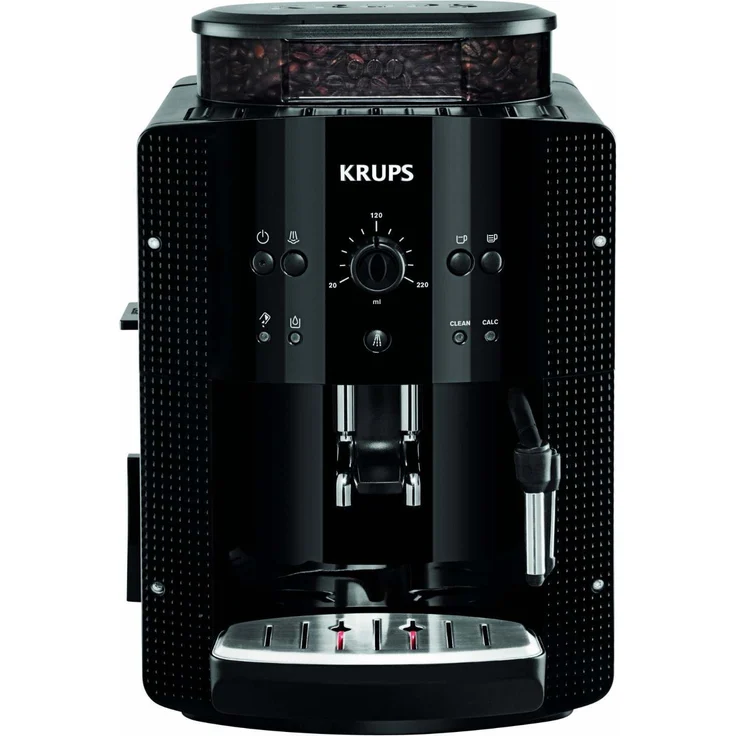 Krups EA8108 Espresso Kaffee Vollautomat mit CappuccinoPlus Milchdüse und integriertem Mahlwerk, schwarz – Bild 3