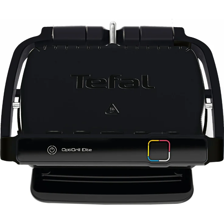 Tefal GC7508 Elite OptiGrill Kontaktgrill, 2000W, antihaftbeschichtete Grillplatten, Grillboost-Funktion, 12 automatische Programme, digitales Display, 30 x 20 cm Grillfläche, schwarz – Bild 2
