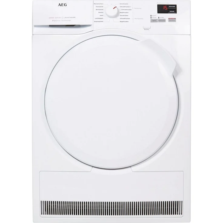 AEG T6DB40370, Kondenstrockner, B, Fassungsvermögen 7 kg, Standgerät, Breite 60 cm, Startzeitvorwahl, Restlaufzeitanzeige – Bild 3