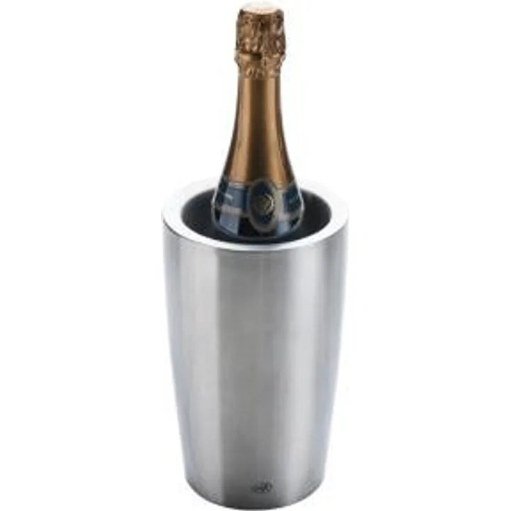 alfi 0467.205.100 Flaschenkühler Secco, Edelstahl mattiert, für 0,7 l oder 1,0 l Flaschen