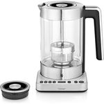 WMF Lono 2 in 1 Vario Wasserkocher, mit Temperatureinstellung, 1,4 - 1,7 l, 3000 W, Teekocher Glas mit Teesieb, Warmhaltefunktion