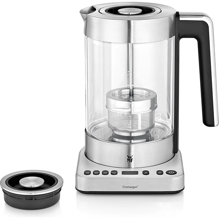 WMF Lono 2 in 1 Vario Wasserkocher, mit Temperatureinstellung, 1,4 - 1,7 l, 3000 W, Teekocher Glas mit Teesieb, Warmhaltefunktion – Bild 1