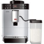 Melitta Caffeo Passione OT F531-101, Kaffeevollautomat mit Milchsystem und integriertem Mahlwerk, One Touch Funktion, Silber