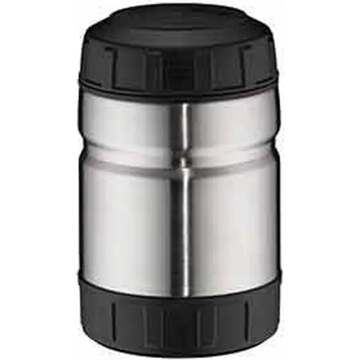 alfi Thermobehälter für Essen Outdoor, Edelstahl mattiert 1L, XXL Speisegefäß für Speisen, Suppen oder Müsli unterwegs, auslaufsicher, BPA-Frei, 6 Stunden heiß, 10 Stunden kalt - 5708.205.100