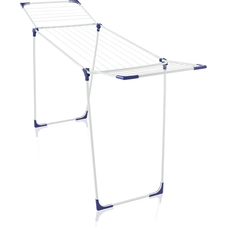 Leifheit Standtrockner Classic 180 Solid standfester Wäscheständer, 18m Trockenlänge für 2 Waschmaschinenladungen, für drinnen und draußen, mit Flügeln für lange Wäsche, platzsparender Wäschetrockner