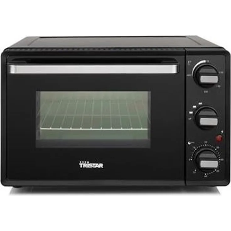Tristar OV-3620 Mini-Backofen, 19 Liter Fassungsvermögen, Temperaturbereich bis 230°C, 1300 Watt Leistung, mit Timer bis zu 60 Minuten, mit Ober- und Unterhitze, mit Grillrost und Backblech