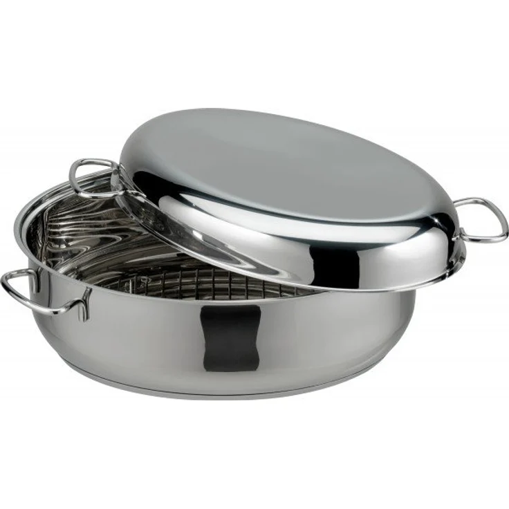 ELO 99838 Edelstahlbräter 38 cm Bella Gusto mit Dünst- und Grilleinsatz – Bild 1
