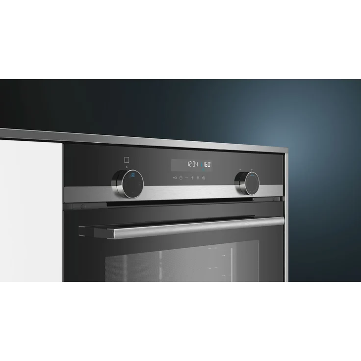Siemens HB578ABS0, iQ500, Einbaubackofen, A, Einbaugerät, Netzbetrieb, Volumen 71 l, Breite 59,5 cm, Pyrolyse / activeClean, cookControl, 30 Programme, 3D Heißluft, schwarz – Bild 2