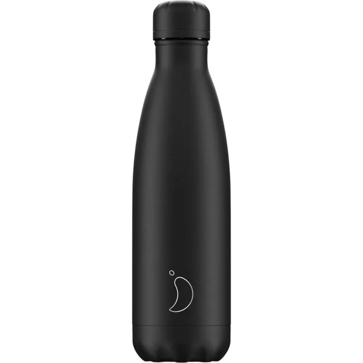 CHILLYS Bottle Monochrome All Black 0,5 l schwarz