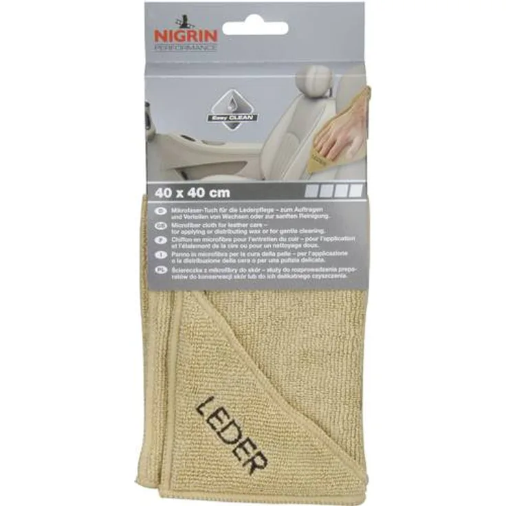 NIGRIN 71115 Microfasertuch Leder 40 x 40 cm