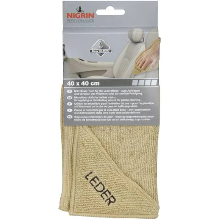 NIGRIN 71115 Microfasertuch Leder 40 x 40 cm
