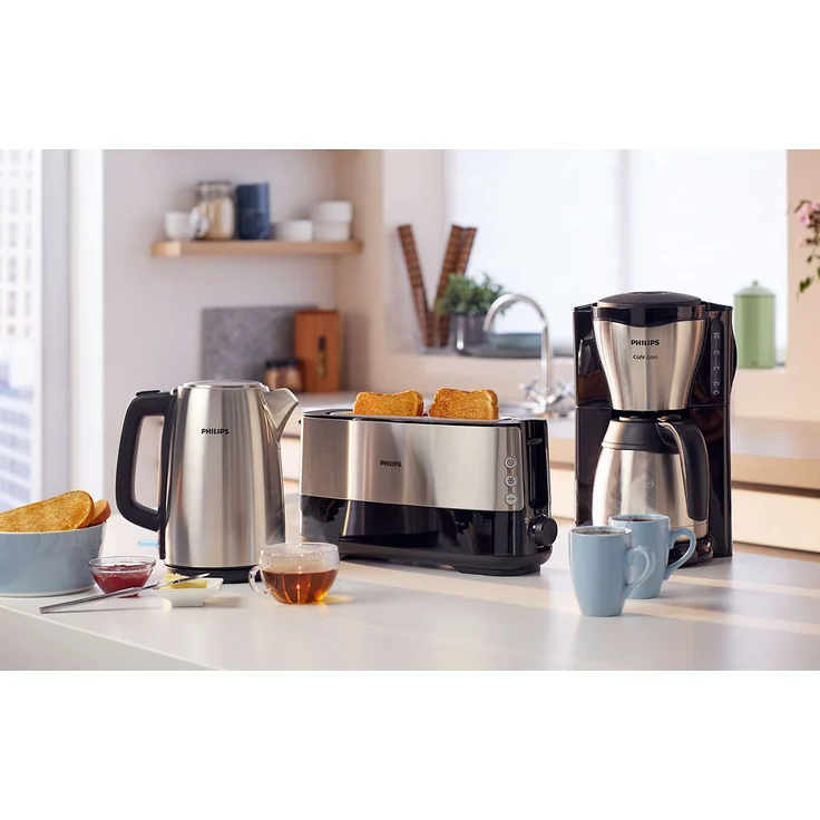 Philips HD7548 Gaia Therm Filterkaffeemaschine mit Thermokanne, für 15 Tassen, schwarz-grau – Bild 5