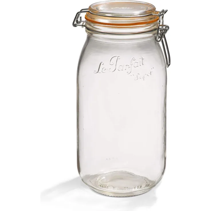 Faringdon Super Deluxe Einmachglas 2000g 70oz., französisches Glas