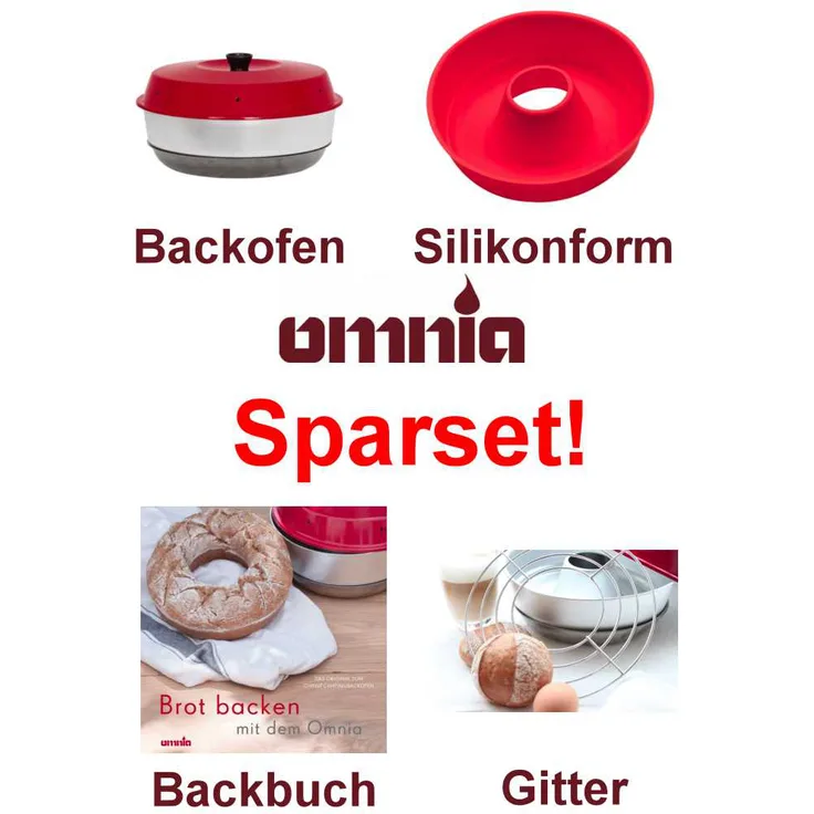 Omnia Backofen Spar-Set 4-teilig