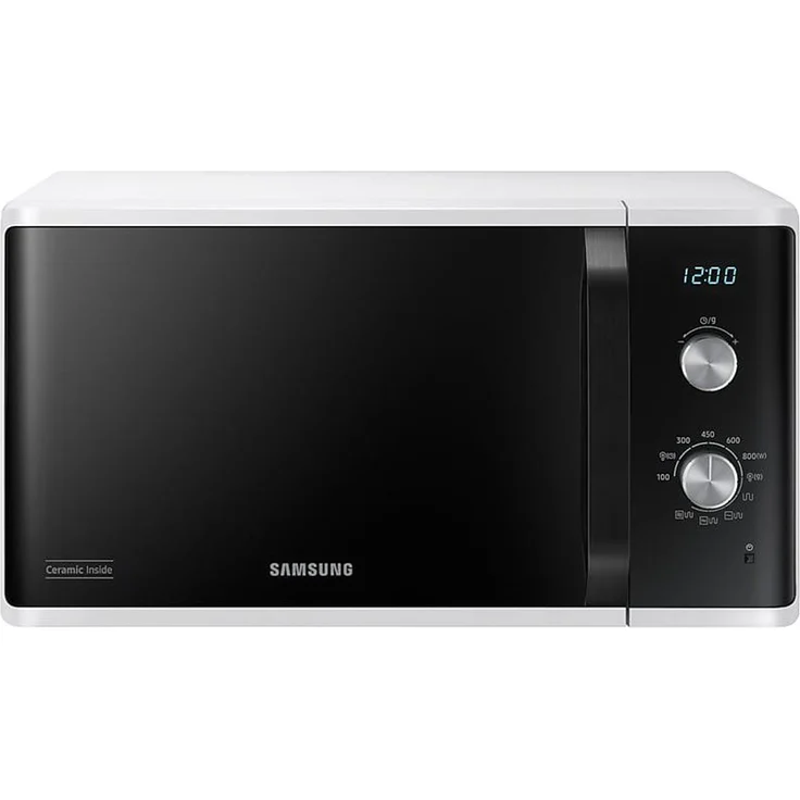 Samsung MG23K3614AW-EG Mikrowelle mit Grill, 23 Liter Garraum, 800 Watt, Keramik Innenraum, Standgerät – Bild 1