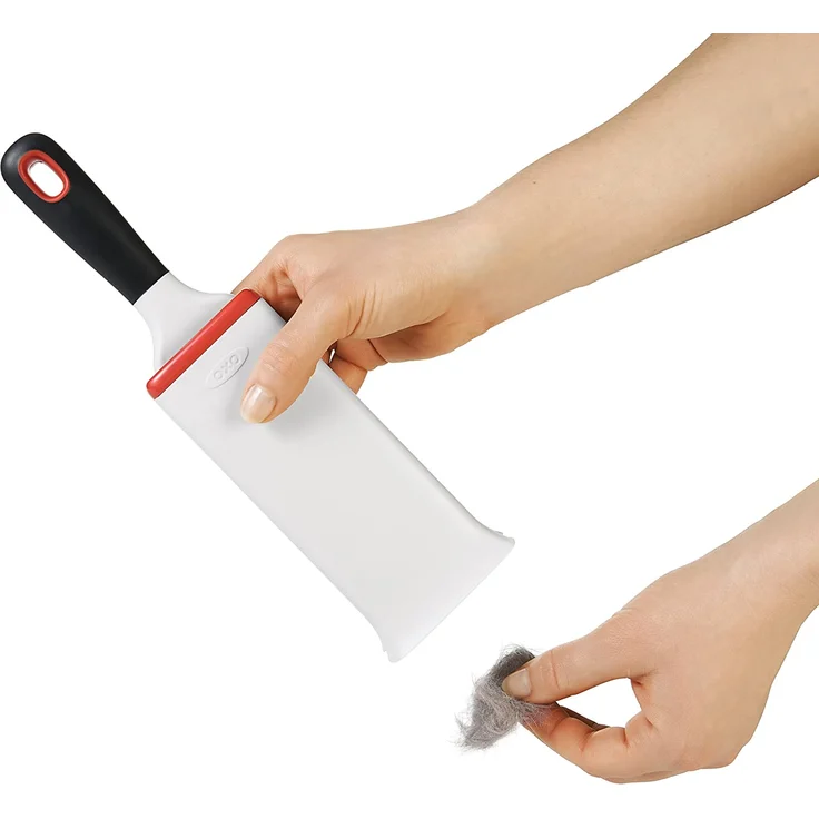 OXO Good Grips FurLifter Selbstreinigende Kleiderbürste, Plastik, weiß – Bild 8