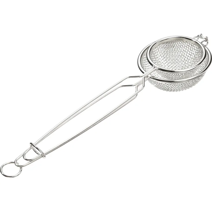 Westmark Nestbacklöffel für Gemüse-Körbchen, Durchmesser: 10 cm, Länge: 35 cm, Rostfreier Edelstahl, Silber, 12432270