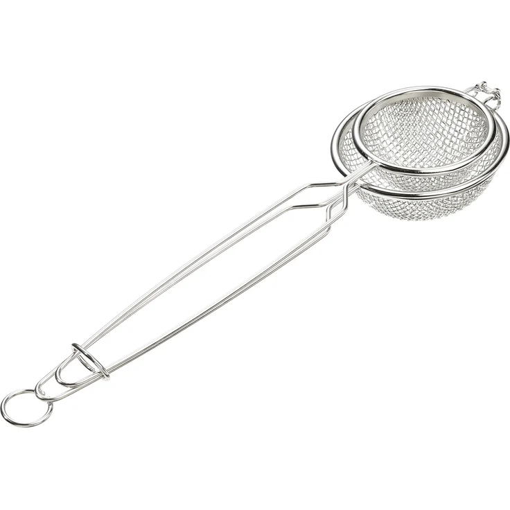 Westmark Nestbacklöffel für Gemüse-Körbchen, Durchmesser: 10 cm, Länge: 35 cm, Rostfreier Edelstahl, Silber, 12432270