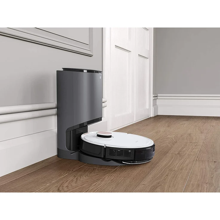 Ecovacs Deebot Ozmo T8+ Saugroboter mit Wischfunktion und Absaugstation, 200 min Akkubetriebsdauer, App-Steuerung, weiß – Bild 8