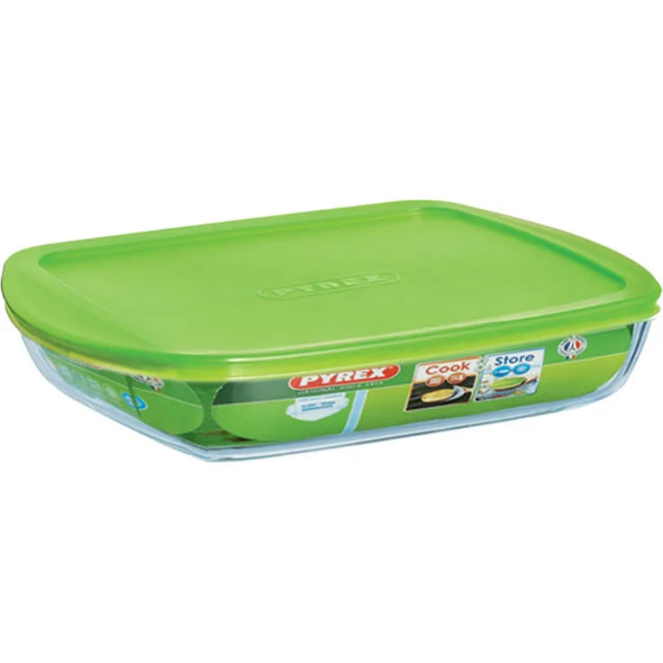 Pyrex Cook & Store Bowl Rectangular with Lid 16 Liter