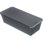 Kaiser Inspiration Brotbackform mit Deckel 32 x 15 x 9 cm, Brotform für 1000g-Brote, Kastenform antihaftbeschichtet, Silikondeckel zum Backen und Aufbewahren