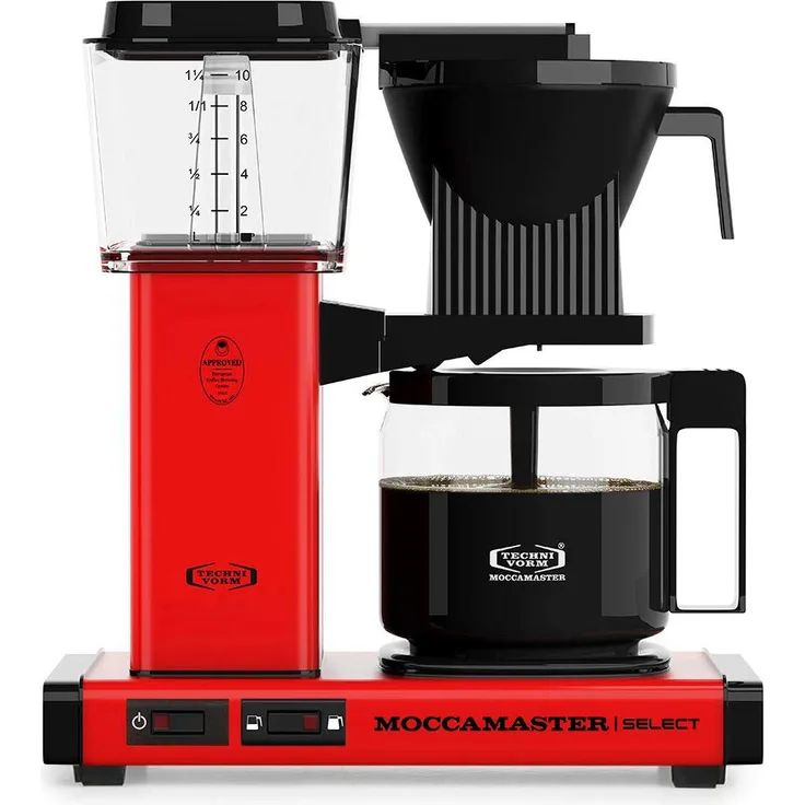 Moccamaster Filter Kaffeemaschine KBG Select, 1.25 Liter, 1520 W, Red
