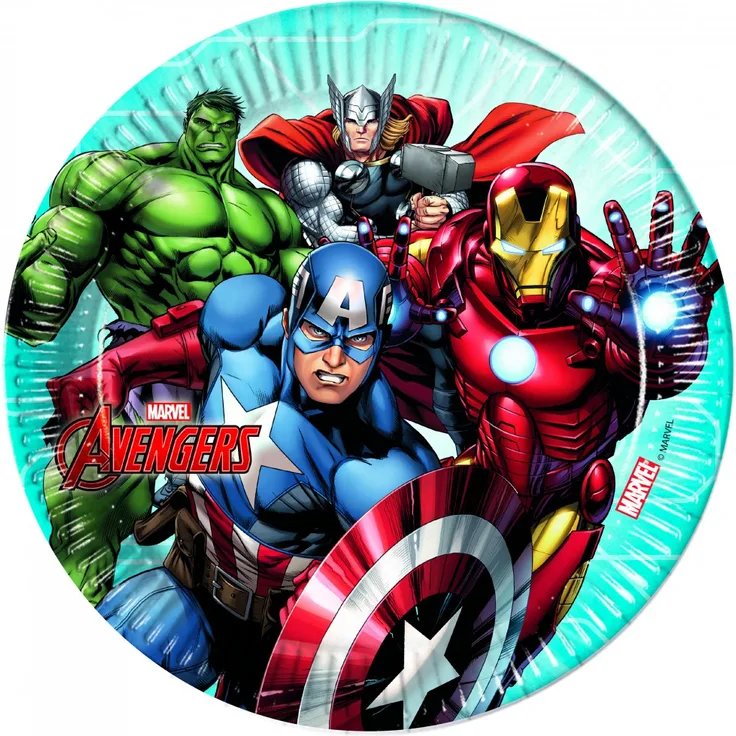 Marvel Avengers Pappteller 23cm