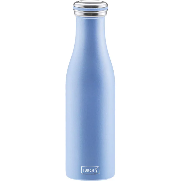 Lurch 240940 Thermo-Flasche für heiße und kalte Getränke aus Doppelwandigem Edelstahl, 0,5l,